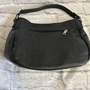 Mia Tomazsi Black Leather Handbag Vintage Small Shoulder Bag Purse